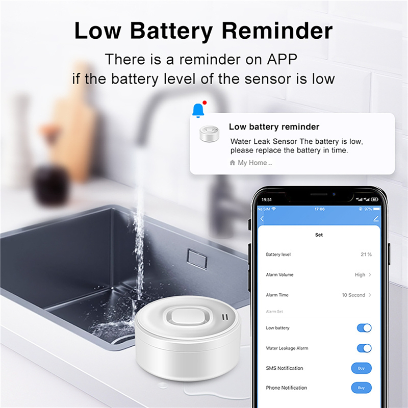 Tuya Smart WIFI Water Leak Sen - Water Alarm Sensor review and price