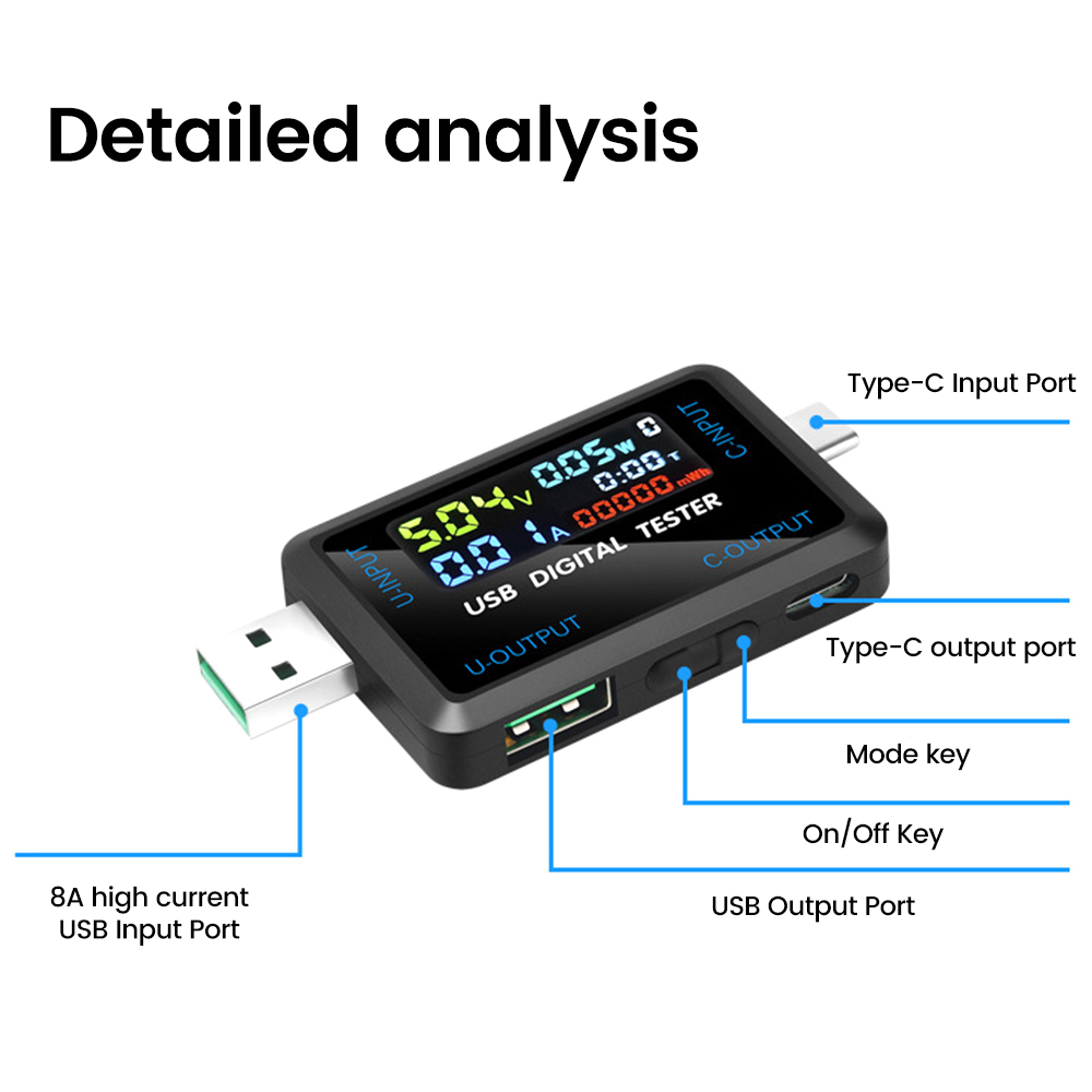USB Tester 10 in 1 DC Digital  - Co Detector Plug review and price