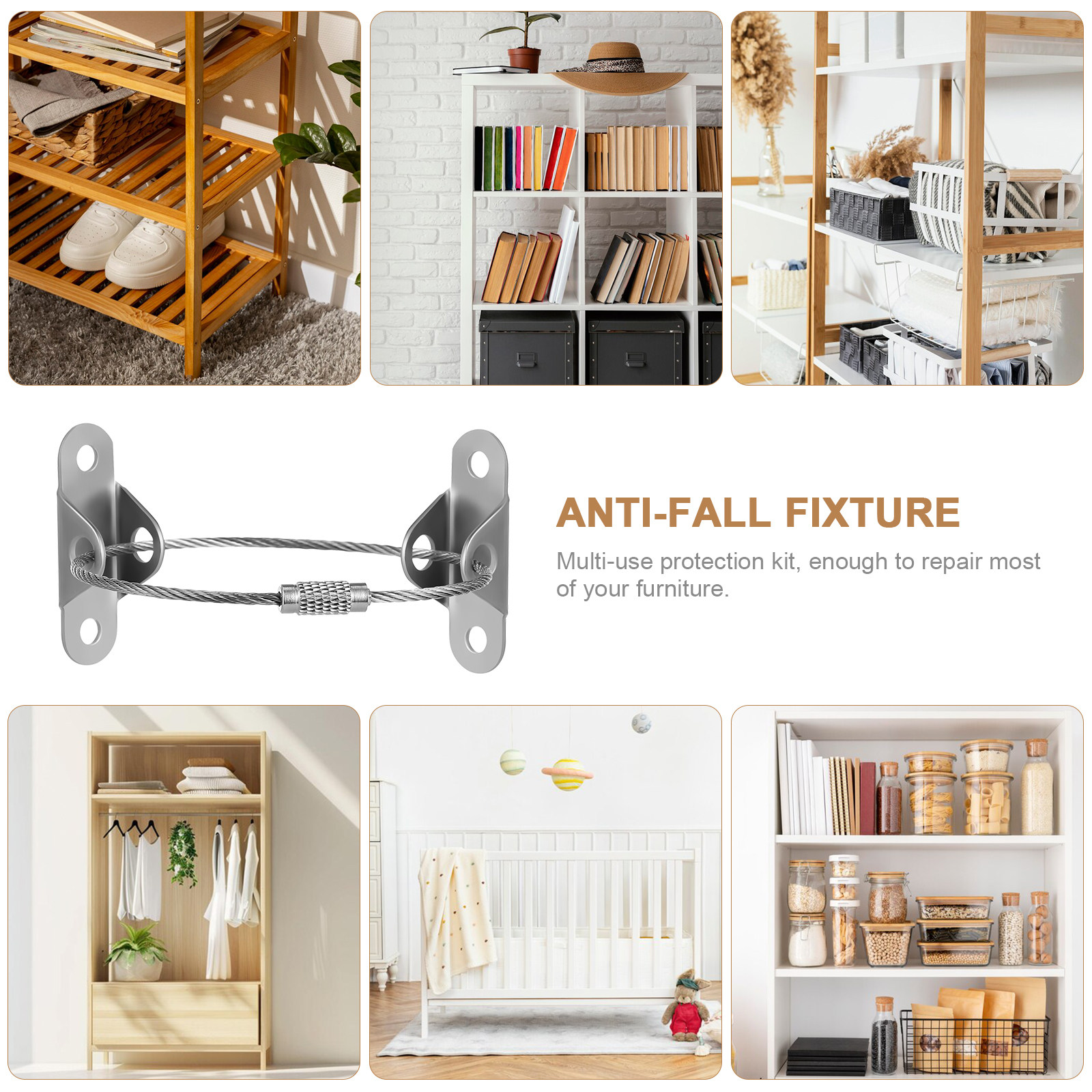 6Sets Furniture Anti Tip Wall  - Earthquake Anchor Strap review and price