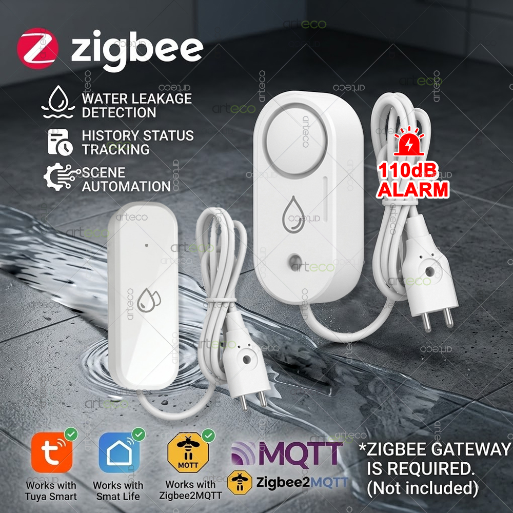 Zigbee Water Leak Sensor Flood - Water Alarm Sensor review and price