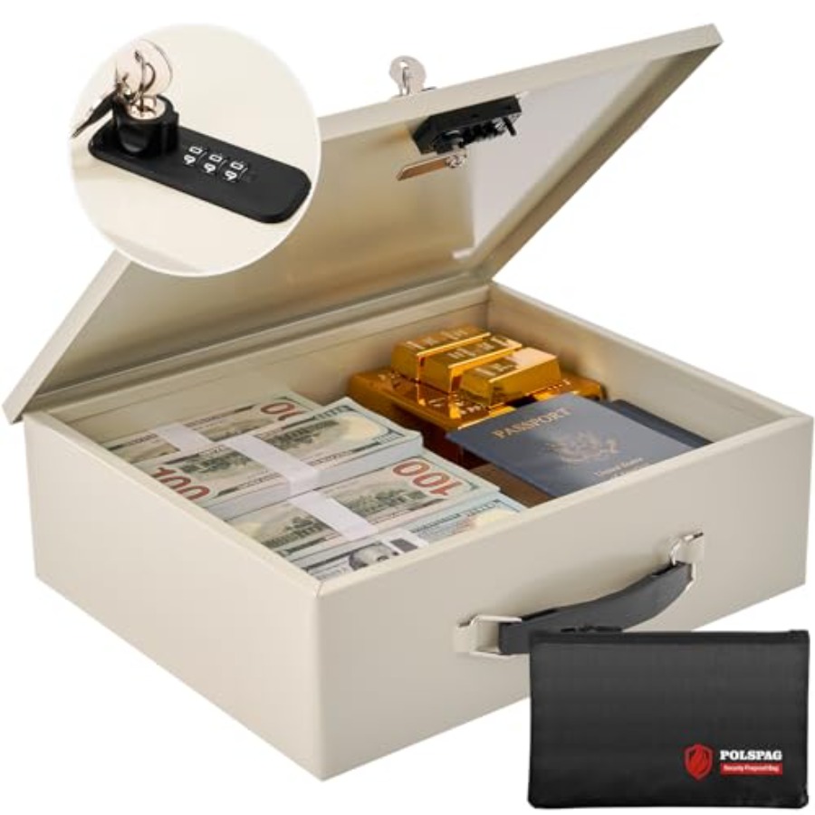 Fireproof Document Box with Ke - Fire Safe Document review and price