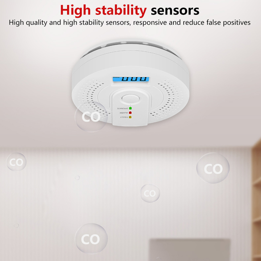 5-1PCS Digital Carbon Monoxide - Smoke Detector Interconnected review and price