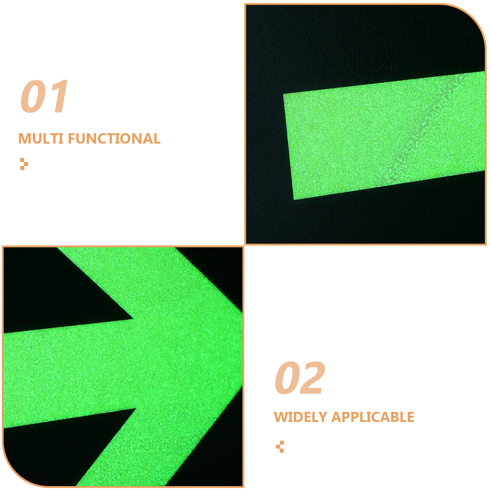 8Pcs Glow in Exit Arrow Sticke - Emergency Exit Sign review and price