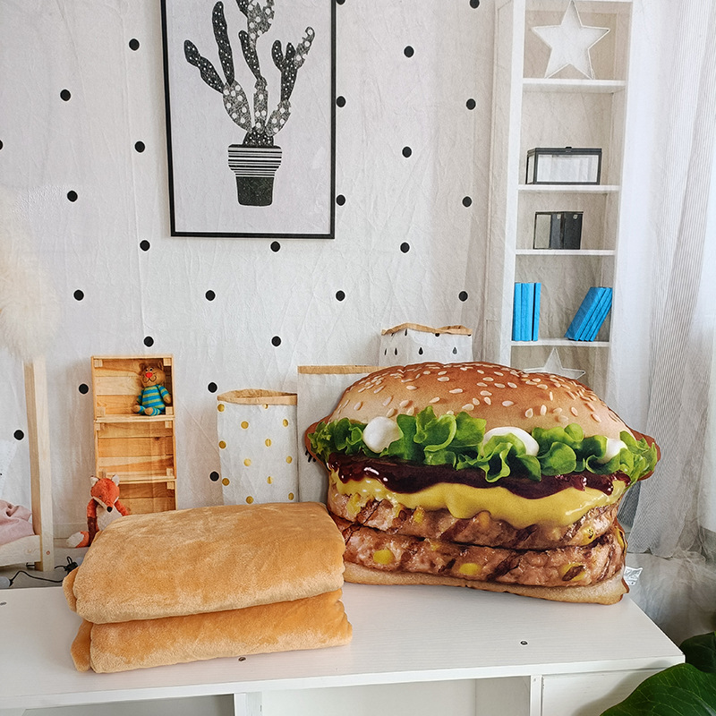 Lifelike Plush Hamburger Pillo - Fire Blanket Kitchen review and price