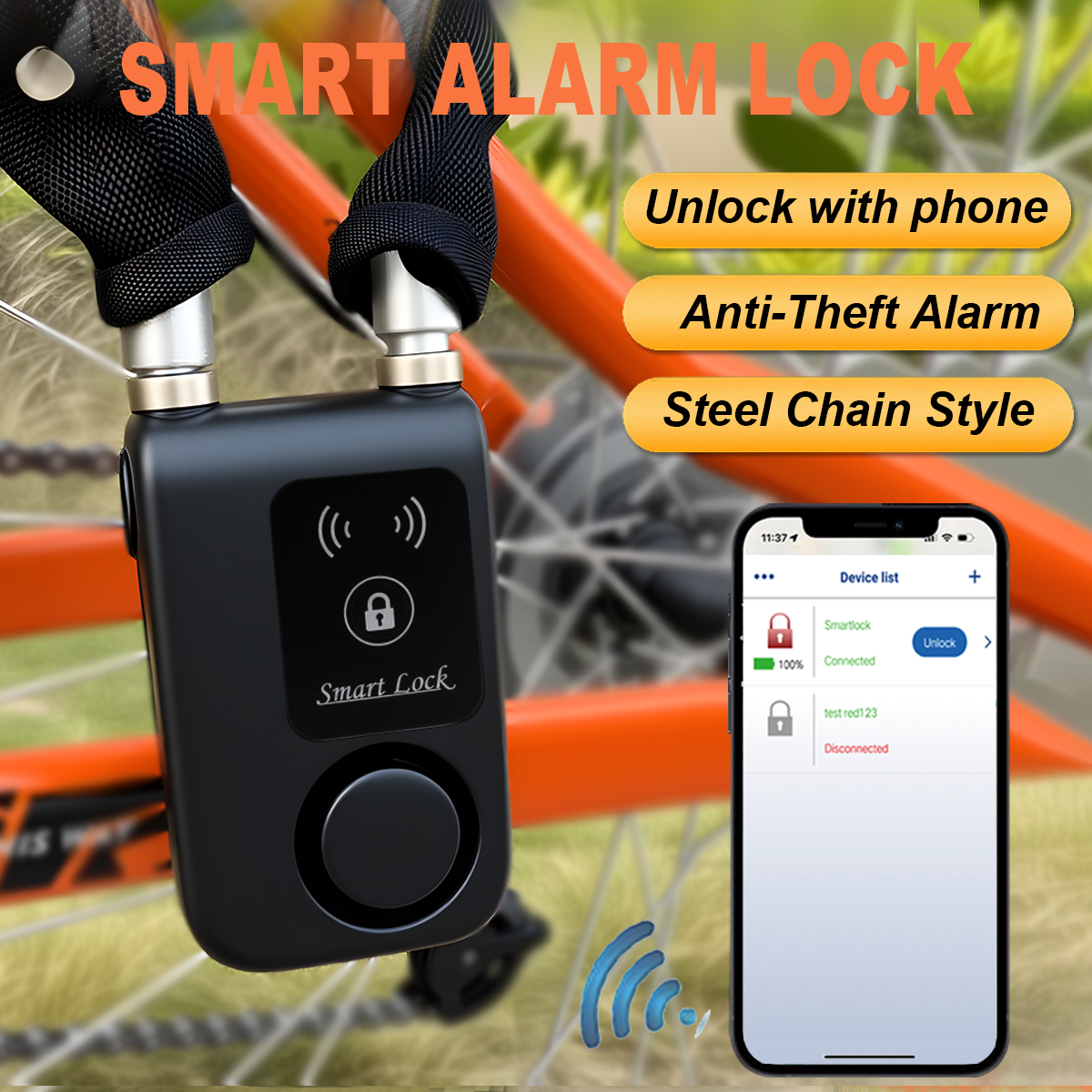 Smart Bluetooth Chain Lock Key - Security Chain Door review and price