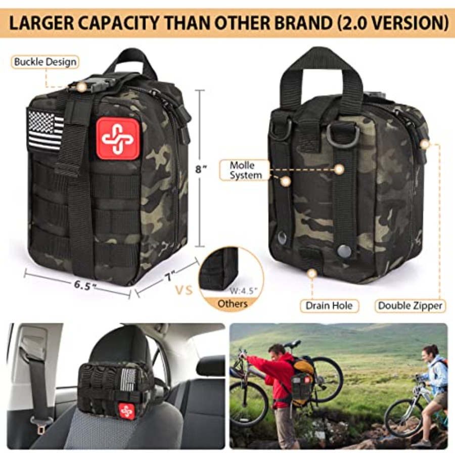 Survival Kit, 250Pcs Survival  - First Aid Bag Kit review and price