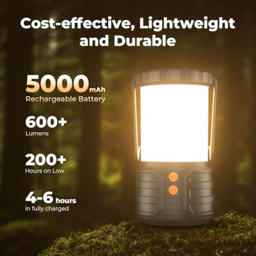 Camping Lantern, 5000mAh Recha - Power Outage Light review and price