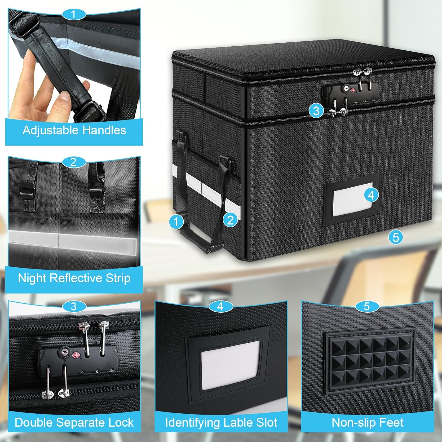 Fireproof Document Box with Lo - Fire Safe Document review and price