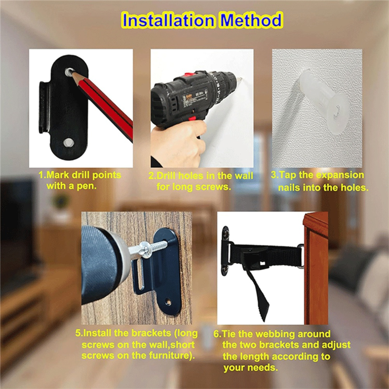 Fresh Anti Tip Furniture Ancho - Earthquake Anchor Strap review and price
