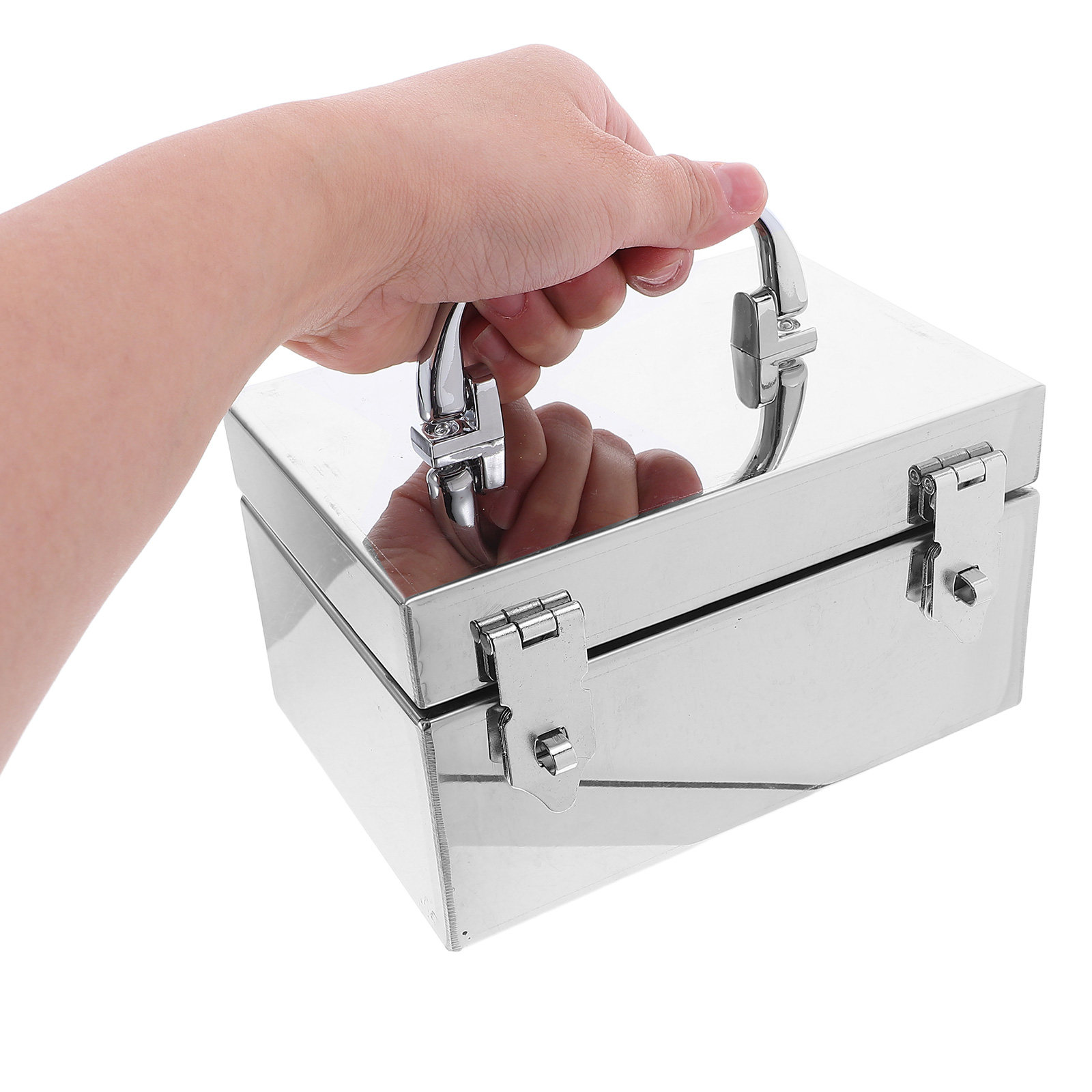 Portable Metal Cash Box Stainl - Lockbox Key Secure review and price