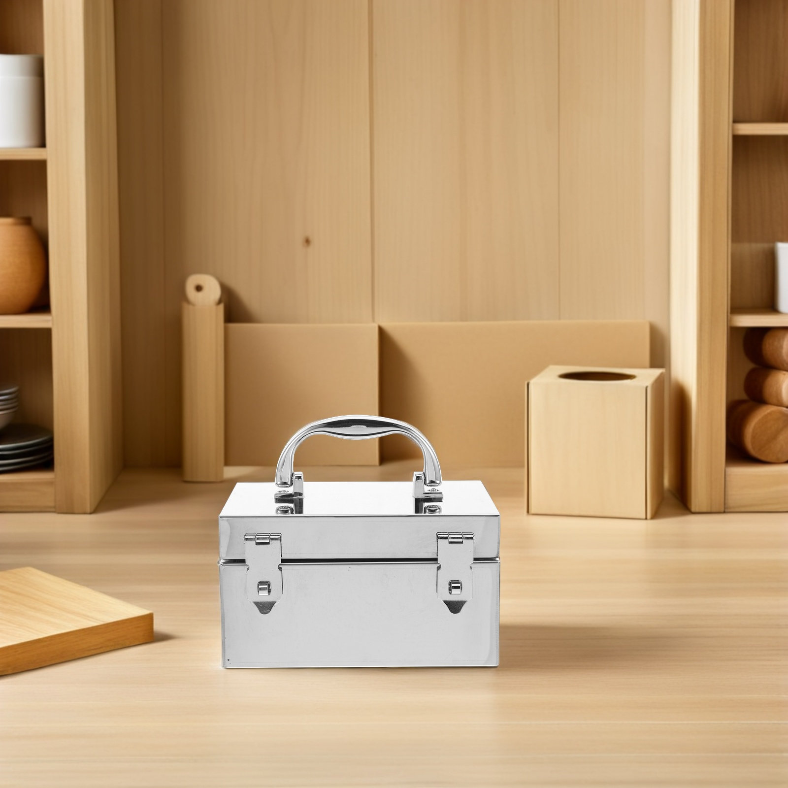 Portable Metal Cash Box Stainl - Lockbox Key Secure review and price