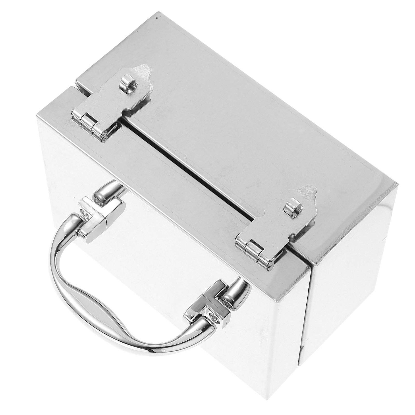 Portable Metal Cash Box Stainl - Lockbox Key Secure review and price