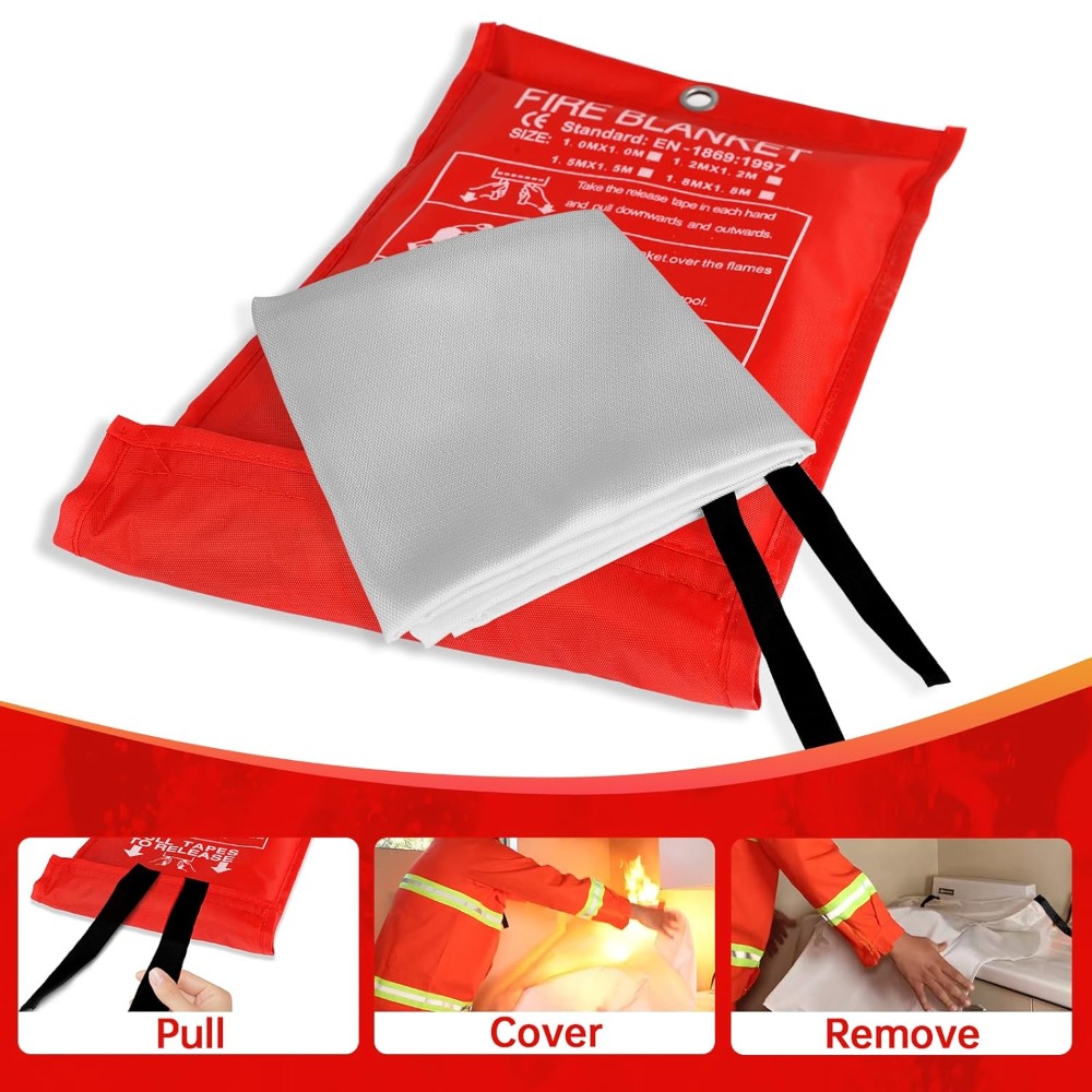 Thick Fire Blanket Emergency f - Fire Blanket Kitchen review and price