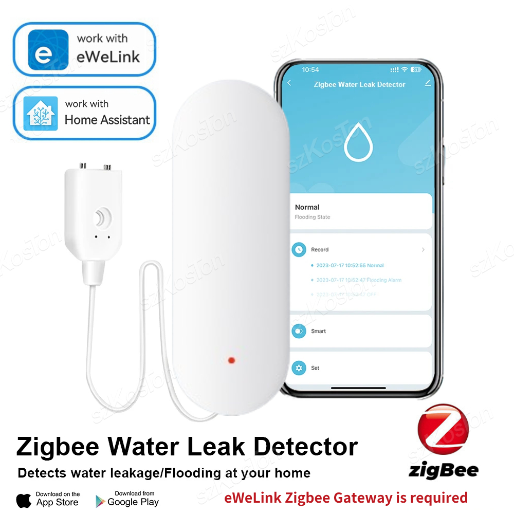 ZigBee 3.0 Water Leakage Senso - Water Alarm Sensor review and price