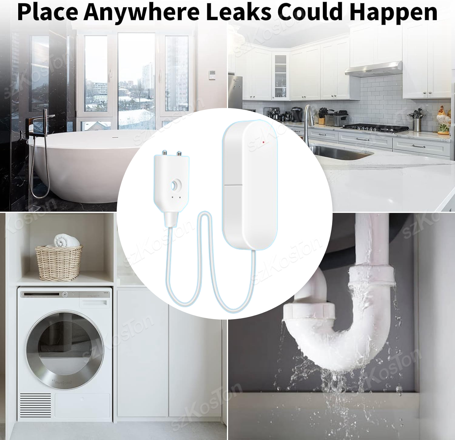ZigBee 3.0 Water Leakage Senso - Water Alarm Sensor review and price