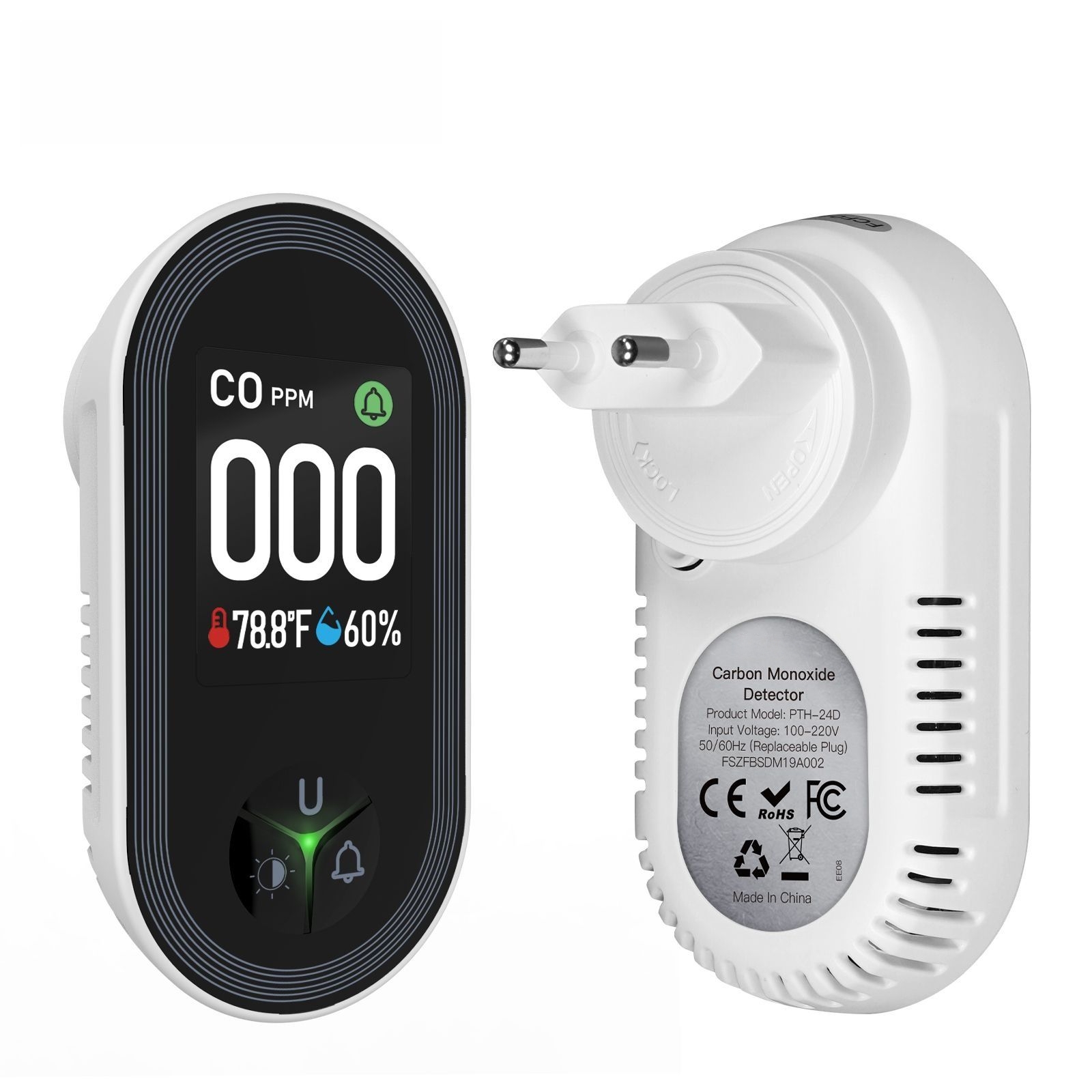 Carbon Monoxide Detector: 3-in - Co Detector Plug review and price