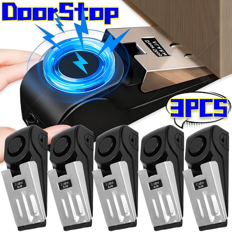 3/1Pcs Door Resistance Alarm W - Door Stop Alarm review and price