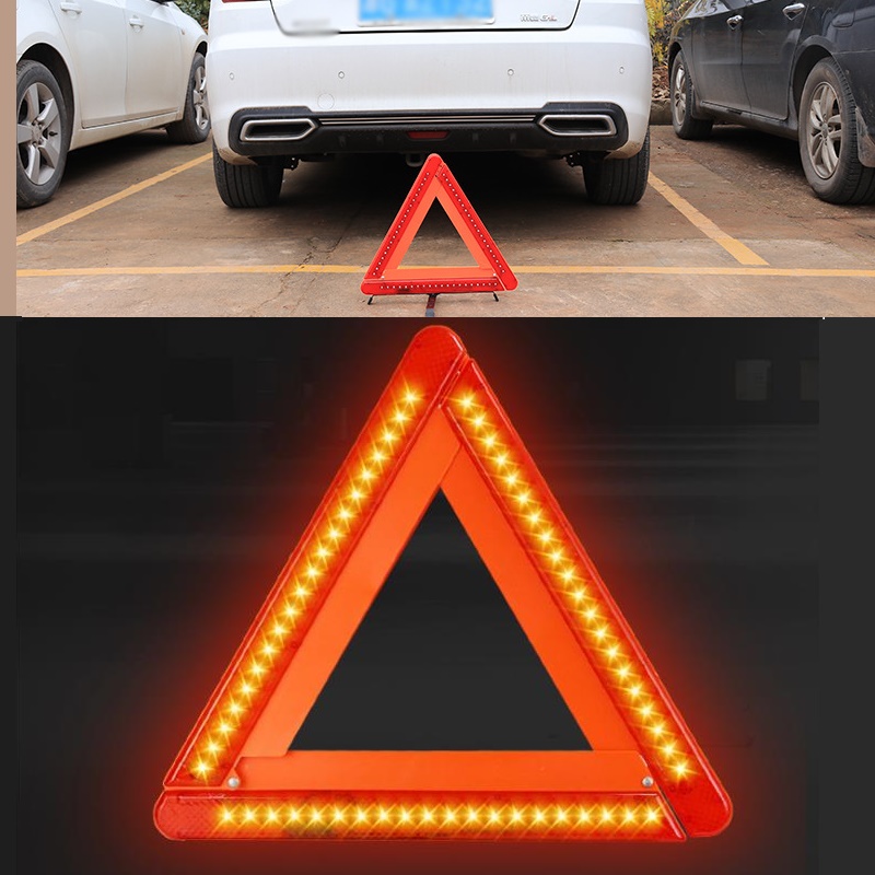 Foldable LED Warning Triangle  - Emergency Exit Sign review and price