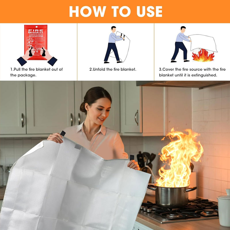 Fire Blanket 1/1.5m Fire Blank - Fire Blanket Kitchen review and price