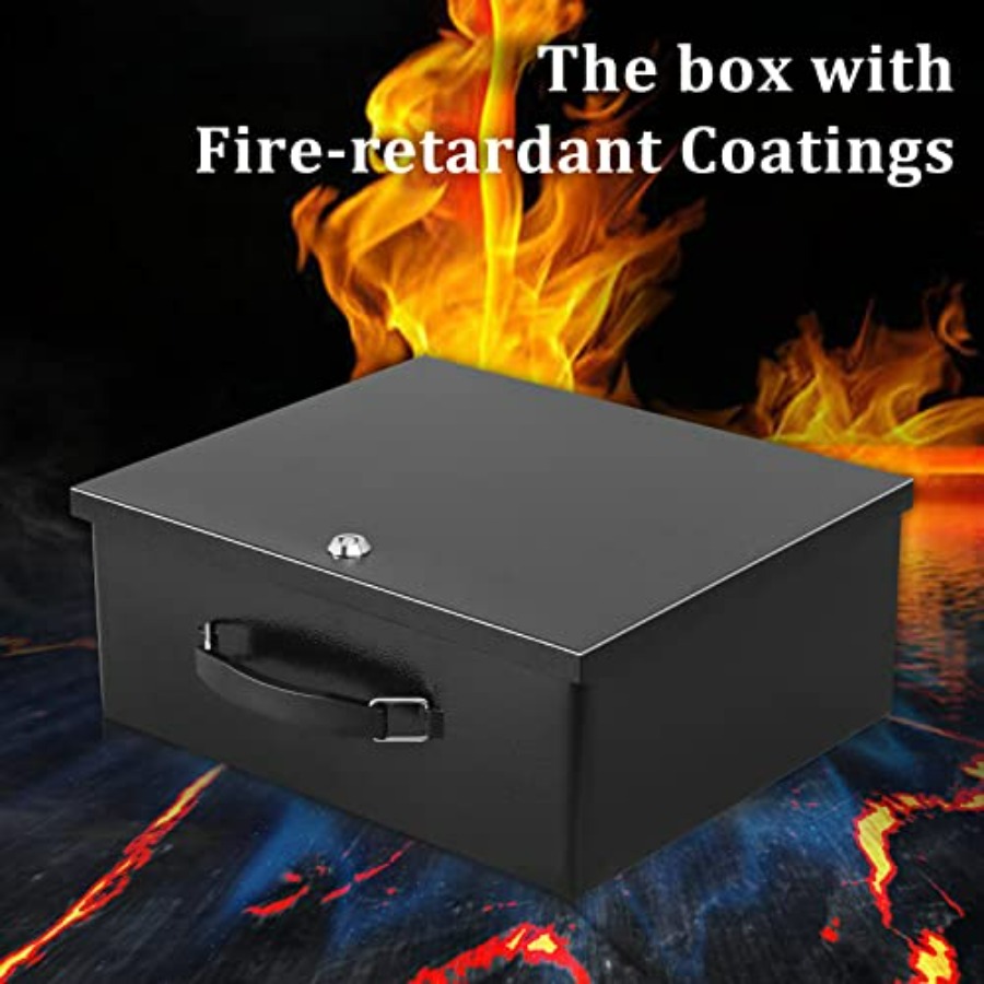 Portable Metal Safe Box with K - Fire Safe Document review and price