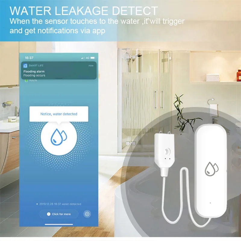 Smart Home Zigbee Water Leak D - Water Alarm Sensor review and price