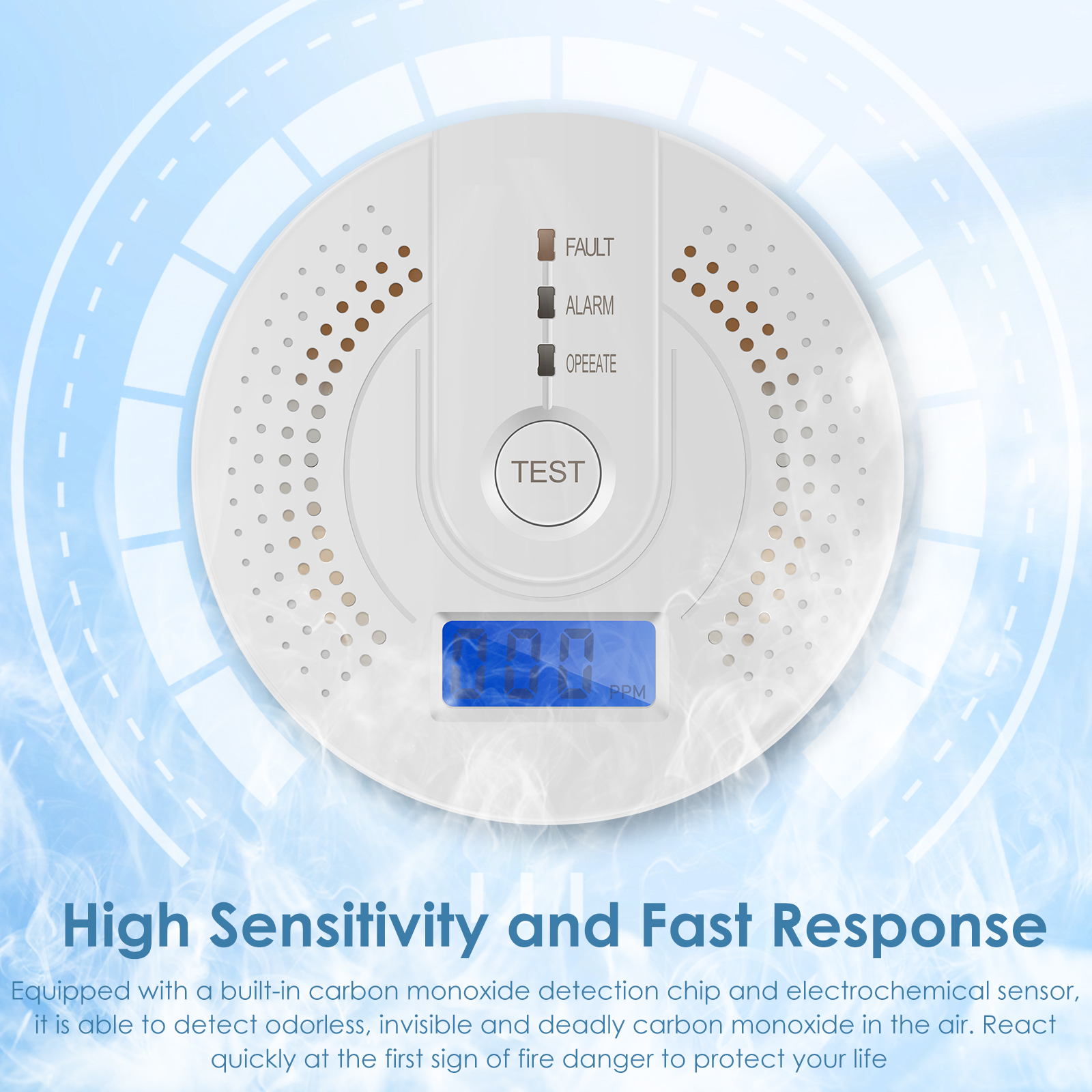 Independent CO Alarm Sensor Ca - Smoke Detector Interconnected review and price